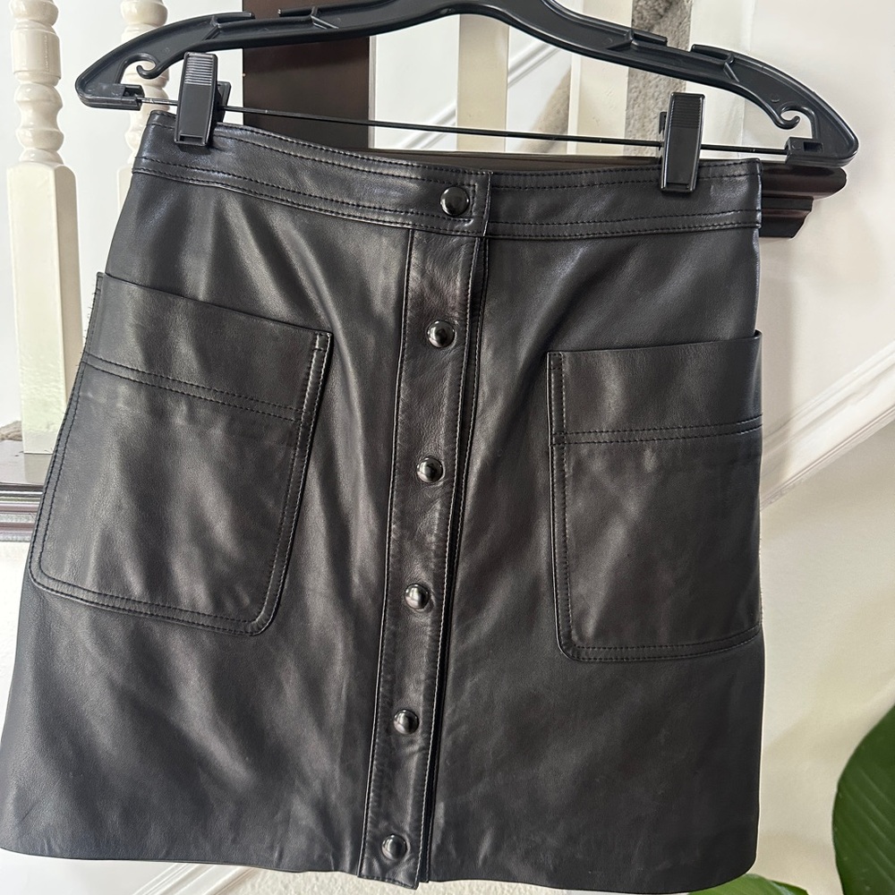 Rebecca Minkoff Black A-Line Mini Skirt for Night Out